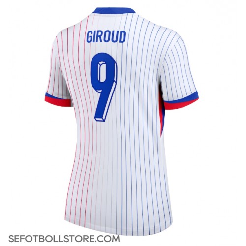 Frankrike Olivier Giroud #9 Replika Bortatröja Dam EM 2024 Kortärmad